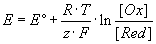 Nernstsche Gleichung