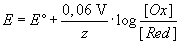 Nernstsche Gleichung
